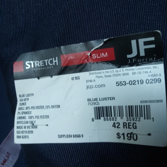 JFerrar suit slim jacket - Picture 3 of 4